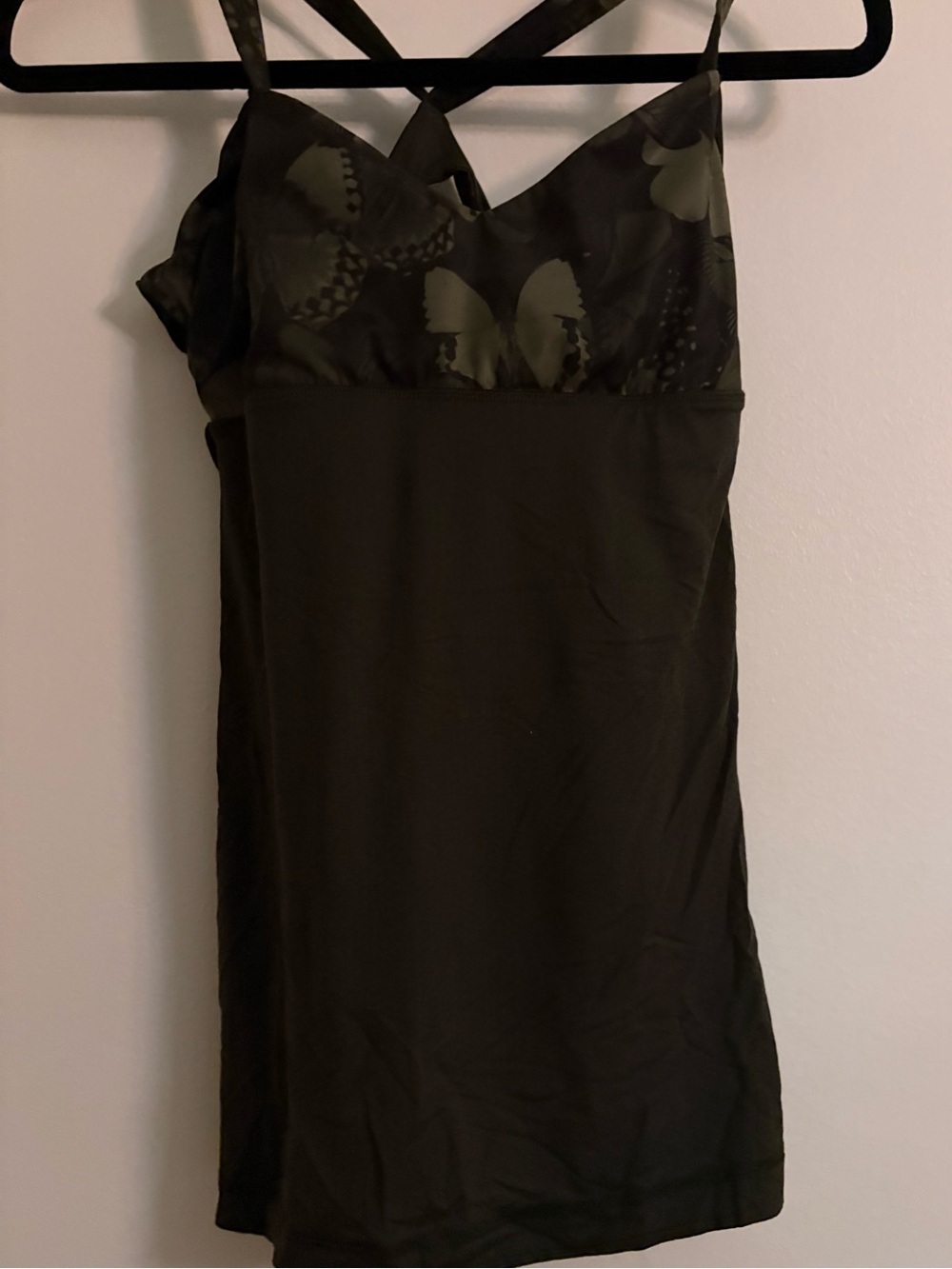 lululemon  Olive Green Strappy Tank Top